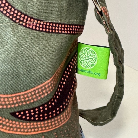 Timbali Green Patterned Women's Bag hand made - Picture 3 of 9